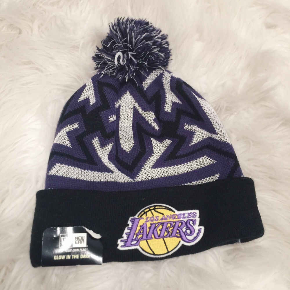 Los Angeles Lakers Pom Pom Beanie
